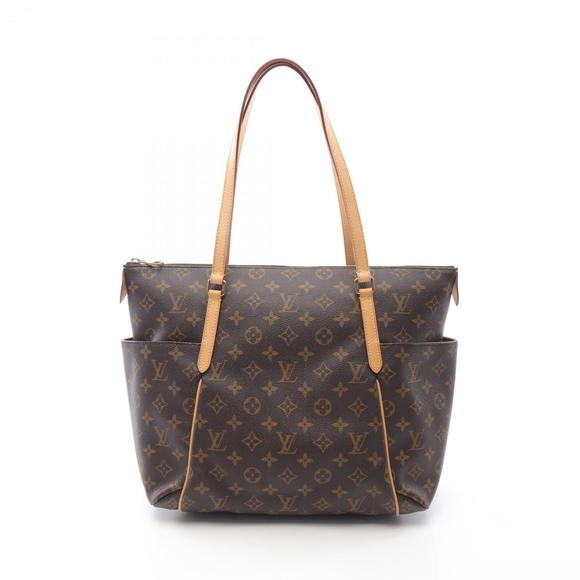 LOUIS VUITTON Brown Monogram Leather Tote Bag - Picture 1 of 9